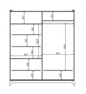 Шкаф для одежды Сабрина (ММ-302-01/04Б) в Новом Уренгое - novyy-urengoy.mebel24.online | фото 2