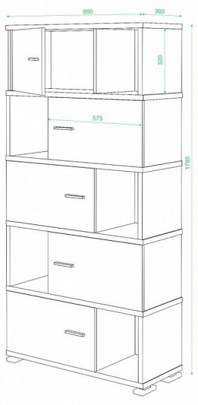 Шкаф комбинированный Домино СБ-30/5 в Новом Уренгое - novyy-urengoy.mebel24.online | фото 3