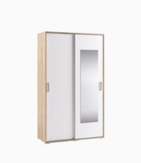 Шкаф-купе Бланка Дуб сонома/Белый в Новом Уренгое - novyy-urengoy.mebel24.online | фото 1