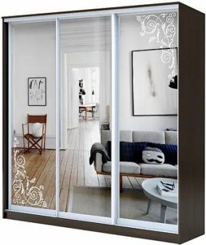 Шкаф-купе ХИТ 22-20/2-656 ОРНАМЕНТ в Новом Уренгое - novyy-urengoy.mebel24.online | фото