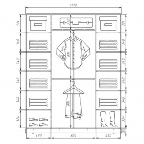 Шкаф-купе ХИТ 22-4-20/2-555 (420) в Новом Уренгое - novyy-urengoy.mebel24.online | фото 2