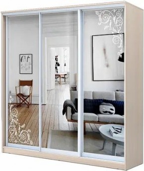 Шкаф-купе ХИТ 22-4-20-656 ОРНАМЕНТ в Новом Уренгое - novyy-urengoy.mebel24.online | фото