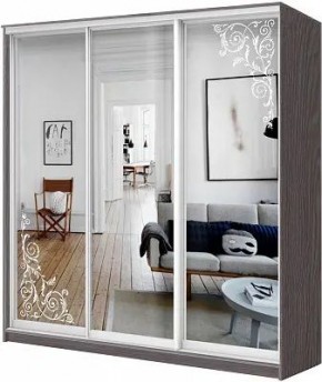 Шкаф-купе ХИТ 24-4-18-656 ОРНАМЕНТ в Новом Уренгое - novyy-urengoy.mebel24.online | фото