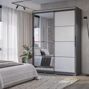 Шкаф-купе Крафт-6 1.6 м ШКК-06 (графит) в Новом Уренгое - novyy-urengoy.mebel24.online | фото 1