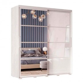 Шкаф-купе Крафт-6 (Ясень Белый) в Новом Уренгое - novyy-urengoy.mebel24.online | фото 3