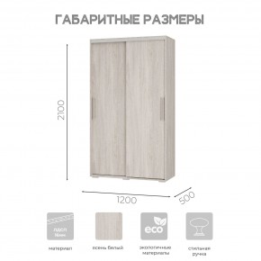 Шкаф-купе ШКК-11 (ясень белый) в Новом Уренгое - novyy-urengoy.mebel24.online | фото 7