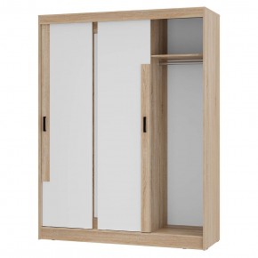 Шкаф-купе Смарт ШКК-06 (дуб сонома/белый) в Новом Уренгое - novyy-urengoy.mebel24.online | фото 4