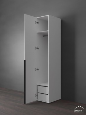 Шкаф Linnea MHR-1-3 2050х400х510 (Белый-М 11.1.1) в Новом Уренгое - novyy-urengoy.mebel24.online | фото 5