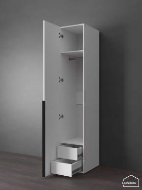 Шкаф Linnea MHR-1-3 2050х400х510 (Белый-М 11.1.1) в Новом Уренгое - novyy-urengoy.mebel24.online | фото 7