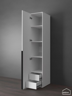 Шкаф Linnea MHR-1-3 2050х400х510 (Белый-М 11.1.2) в Новом Уренгое - novyy-urengoy.mebel24.online | фото 6