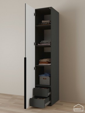 Шкаф Linnea MHR-1-4 2050х400х510 (Графит-М 11.1.25) в Новом Уренгое - novyy-urengoy.mebel24.online | фото 6