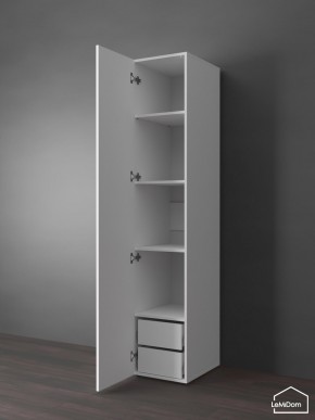 Шкаф Linnea MHR-1PO-4 2050х400х510 (Белый-М 11.1.1) в Новом Уренгое - novyy-urengoy.mebel24.online | фото 5