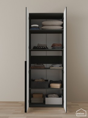 Шкаф Linnea MHR-2-2 2050х800х510 (Графит-М 11.1.25) в Новом Уренгое - novyy-urengoy.mebel24.online | фото 4