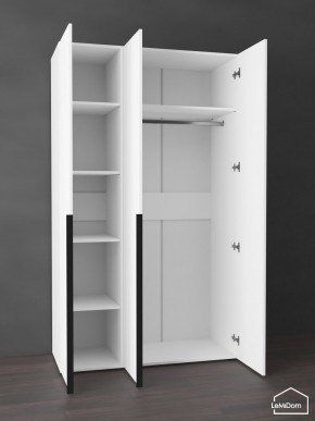 Шкаф Linnea MHR-3-1 2050х1200х510 (Белый-М 11.1.2) в Новом Уренгое - novyy-urengoy.mebel24.online | фото 4