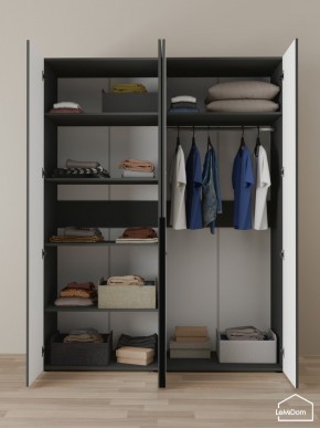 Шкаф Linnea MHR-4-1 2050х1600х510 (Графит-М 11.1.25) в Новом Уренгое - novyy-urengoy.mebel24.online | фото 4