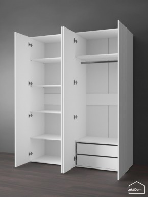 Шкаф Linnea MHR-4PO-2 2050х1600х510 (Белый-М 11.1.2) в Новом Уренгое - novyy-urengoy.mebel24.online | фото 5