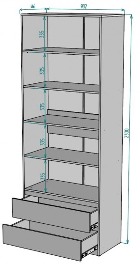 Шкаф Мальта H185 в Новом Уренгое - novyy-urengoy.mebel24.online | фото 2