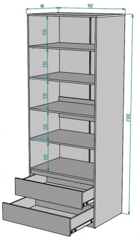 Шкаф Мальта H187 в Новом Уренгое - novyy-urengoy.mebel24.online | фото 2