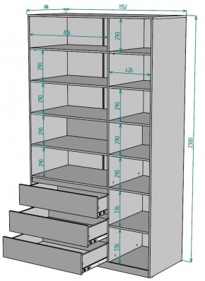 Шкаф Мальта H211 в Новом Уренгое - novyy-urengoy.mebel24.online | фото 2