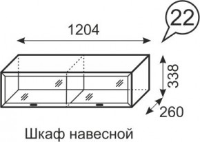 Шкаф навесной Венеция 22 бодега в Новом Уренгое - novyy-urengoy.mebel24.online | фото 1