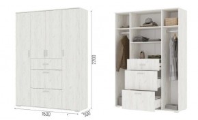 Шкаф Нельсон ШК03 Дуб крафт белый в Новом Уренгое - novyy-urengoy.mebel24.online | фото 2