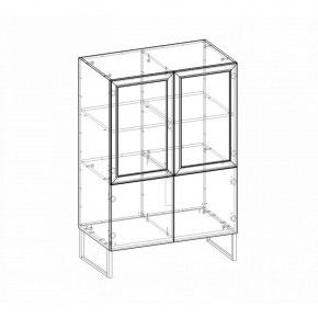 Шкаф низкий (2 стеклодвери) Марсель в Новом Уренгое - novyy-urengoy.mebel24.online | фото 8