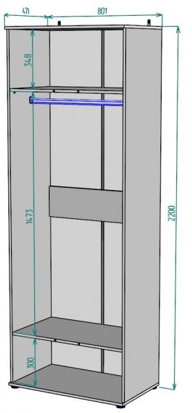 Шкаф Ольга H58 в Новом Уренгое - novyy-urengoy.mebel24.online | фото 2