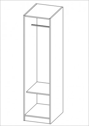 Шкаф ОРИОН однодверный, цвет белый в Новом Уренгое - novyy-urengoy.mebel24.online | фото 2