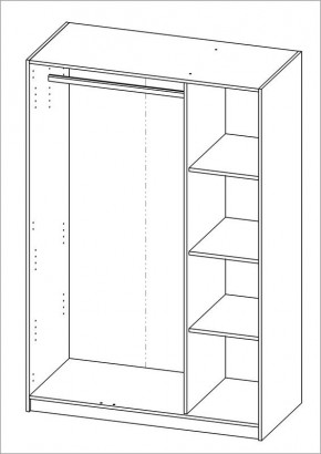 Шкаф ОРИОН трехдверный, цвет Дуб Венге в Новом Уренгое - novyy-urengoy.mebel24.online | фото 3