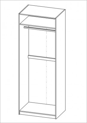Шкаф ПЕГАС двухдверный, цвет Дуб Сонома в Новом Уренгое - novyy-urengoy.mebel24.online | фото 3
