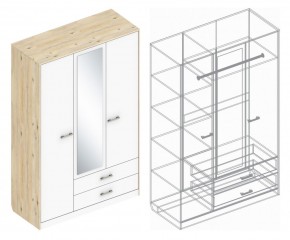 Шкаф "Милана" 3-х створчатый с 2 ящиками в Новом Уренгое - novyy-urengoy.mebel24.online | фото