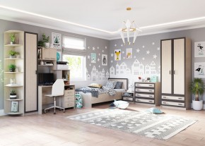 НАОМИ Шкаф 1 створчатый с полками и штангой в Новом Уренгое - novyy-urengoy.mebel24.online | фото 2