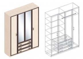 НАОМИ Шкаф 4-х створчатый в Новом Уренгое - novyy-urengoy.mebel24.online | фото 3