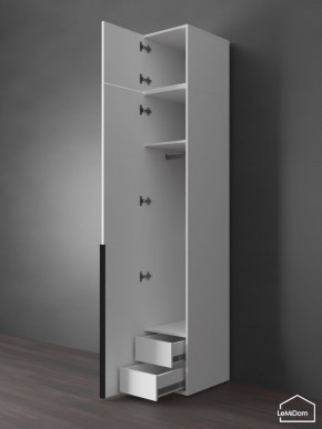 Шкаф с антресолью Linnea MHR-1A-3 2450х400х510 (Белый-М 11.1.2) в Новом Уренгое - novyy-urengoy.mebel24.online | фото 6