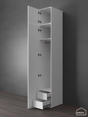 Шкаф с антресолью Linnea MHR-1POA-3 2450х400х510 (Белый-М 11.1.2) в Новом Уренгое - novyy-urengoy.mebel24.online | фото 6