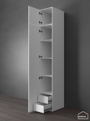 Шкаф с антресолью Linnea MHR-1POA-4 2450х400х510 (Белый-М 11.1.2) в Новом Уренгое - novyy-urengoy.mebel24.online | фото 5