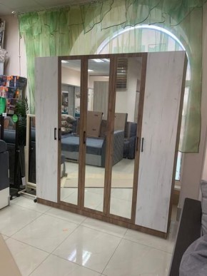 Шкаф Вегас 2000 Дуб крафт табачный/Дуб крафт белый в Новом Уренгое - novyy-urengoy.mebel24.online | фото 3