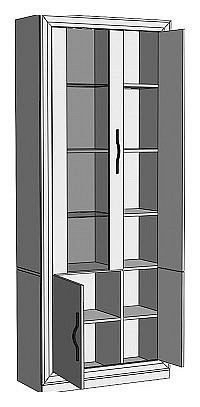 Шкаф-витрина Нобиле ШВтВ-ФСД-ФГК в Новом Уренгое - novyy-urengoy.mebel24.online | фото 2