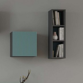 Сириния Куб 2 серый графит/МДФ бриз в Новом Уренгое - novyy-urengoy.mebel24.online | фото 3