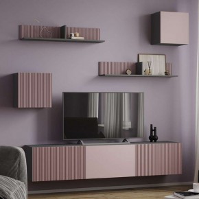 Сириния Куб 2 серый графит/МДФ пудра в Новом Уренгое - novyy-urengoy.mebel24.online | фото 3