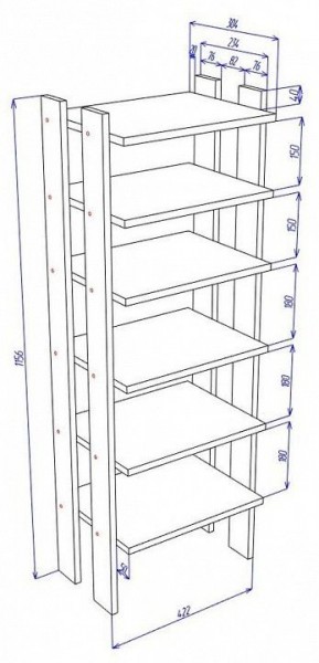 Стеллаж для обуви Cross СТЕЛ1 в Новом Уренгое - novyy-urengoy.mebel24.online | фото 4