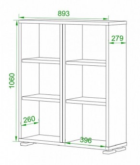 Стеллаж Домино ПУ-50-1 в Новом Уренгое - novyy-urengoy.mebel24.online | фото 2