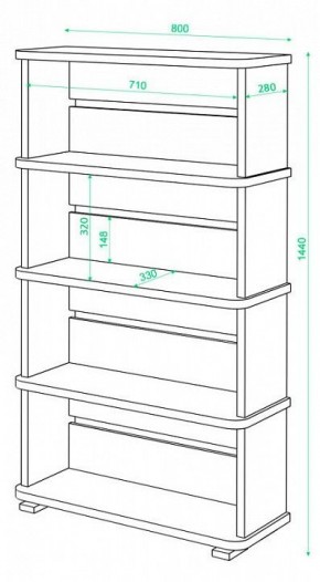Стеллаж Домино СБ-25/4 в Новом Уренгое - novyy-urengoy.mebel24.online | фото 2
