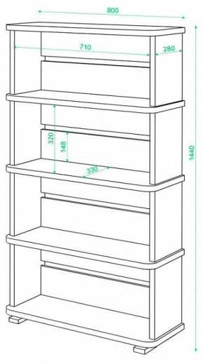 Стеллаж Домино СБ-25/4 в Новом Уренгое - novyy-urengoy.mebel24.online | фото 2