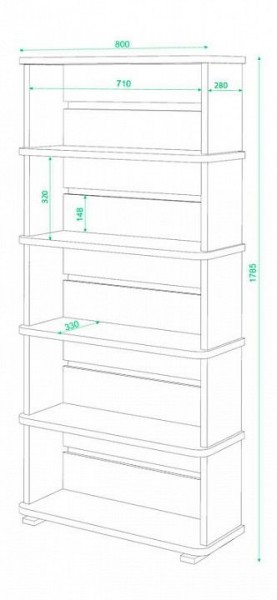 Стеллаж Домино СБ-25/5 в Новом Уренгое - novyy-urengoy.mebel24.online | фото 2