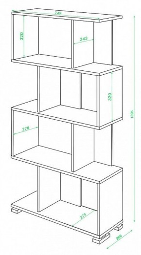 Стеллаж Домино СЛ-5-4 в Новом Уренгое - novyy-urengoy.mebel24.online | фото 2