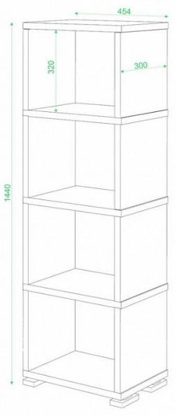 Стеллаж-колонка Домино СБ-15/4 в Новом Уренгое - novyy-urengoy.mebel24.online | фото 2