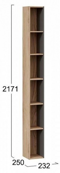 Стеллаж-колонка Порто ТД-393.07.25 в Новом Уренгое - novyy-urengoy.mebel24.online | фото 3