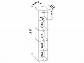 Стеллаж-колонка СТ-9 в Новом Уренгое - novyy-urengoy.mebel24.online | фото 3