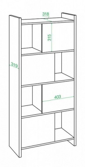 Стеллаж комбинированный Домино Лайт СТЛ-3В в Новом Уренгое - novyy-urengoy.mebel24.online | фото 2